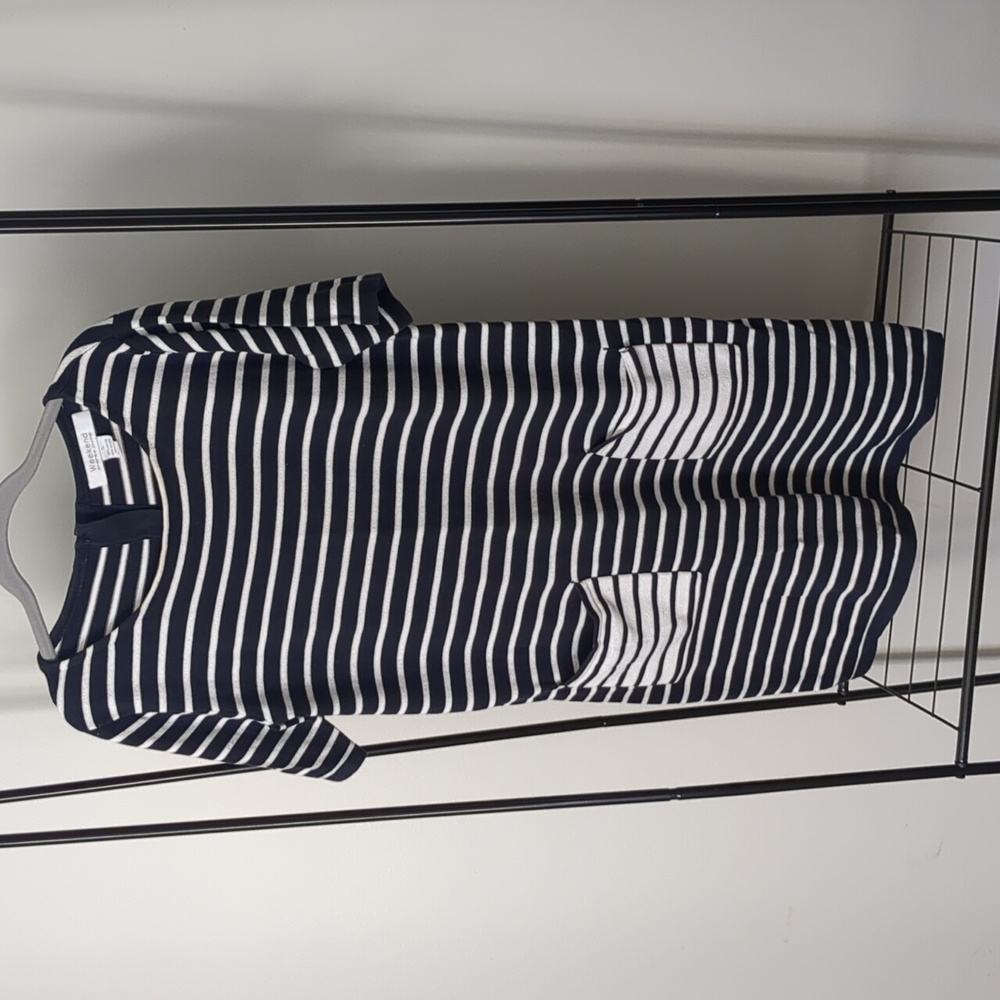 CCO Weekend Andrea Jovine striped short sleeve sweater dress